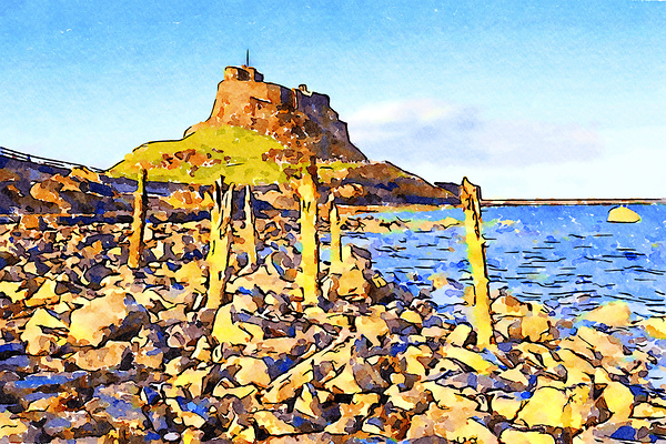 Lindisfarne Castle Holy Island Northumberland by Travelling Light