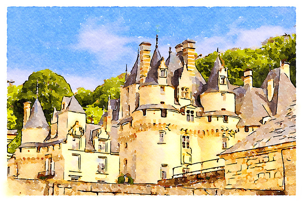 Chateau Usse Rigny Usse Loire Valley France.  by Travelling Light