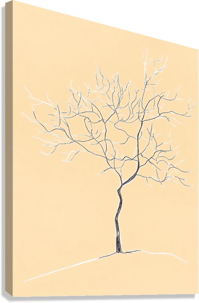 Tree in Winter Canvas Print
