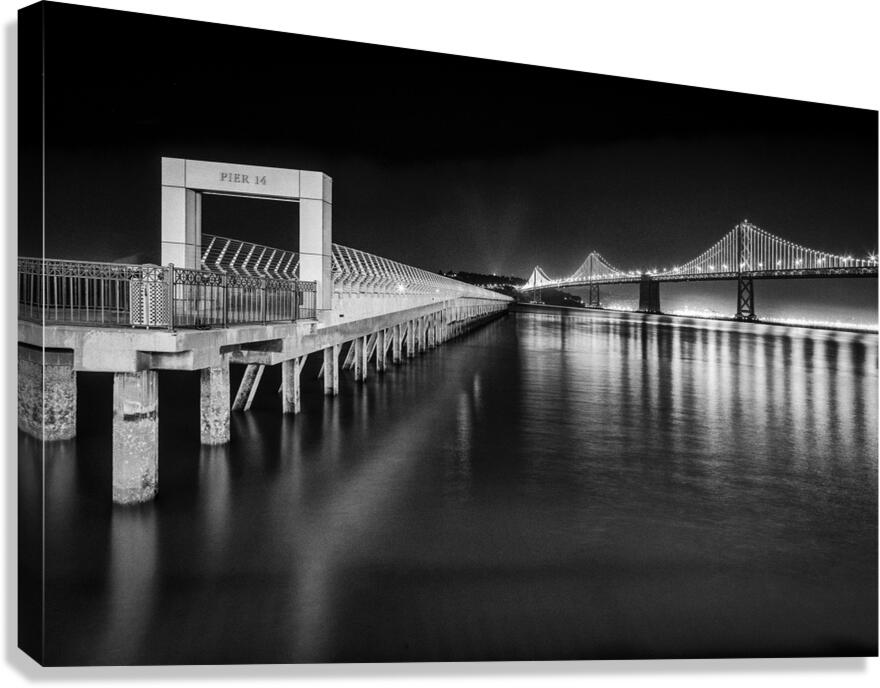 Night San Francisco Bay Canvas Print