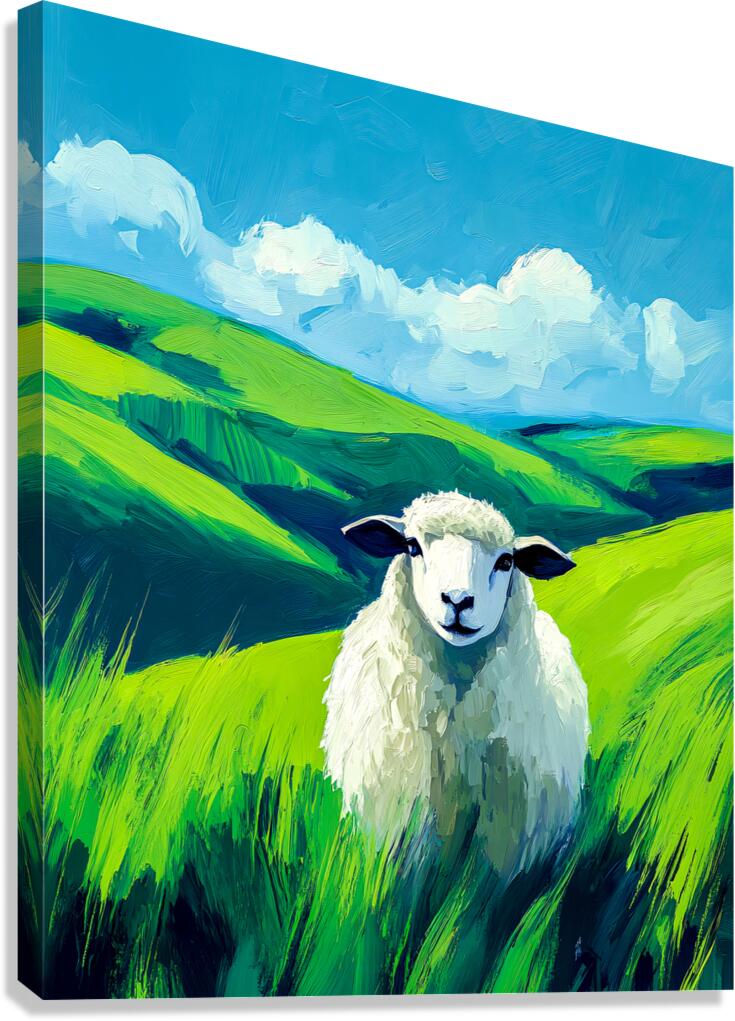 Curious Sheep Canvas Print