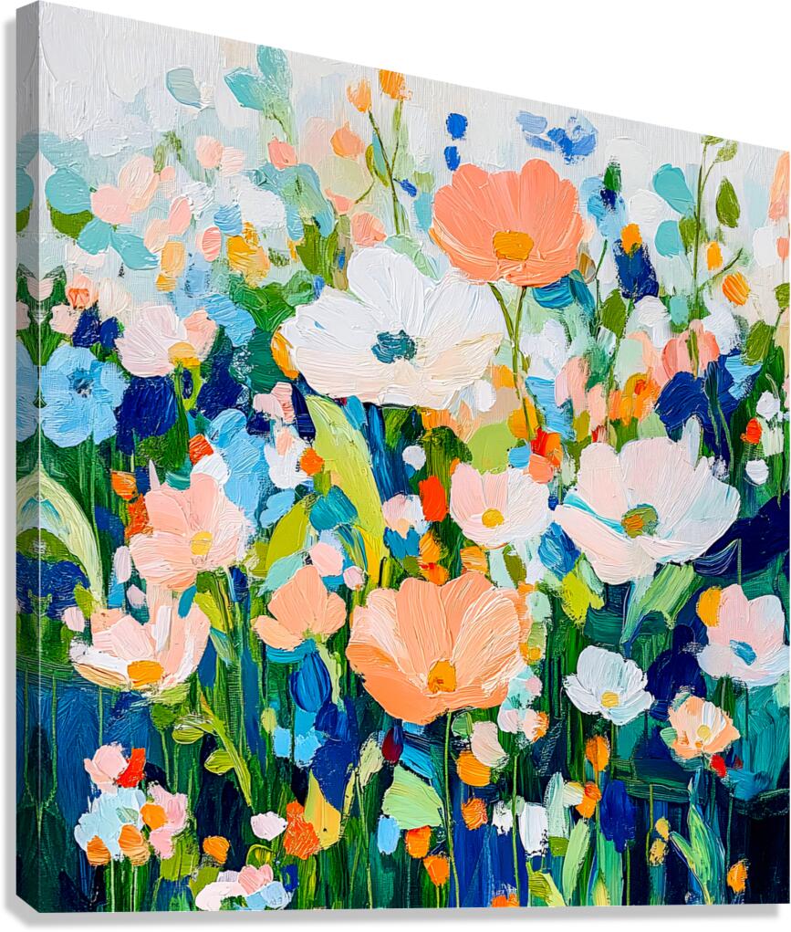 Tall Poppies Meadow Canvas Print