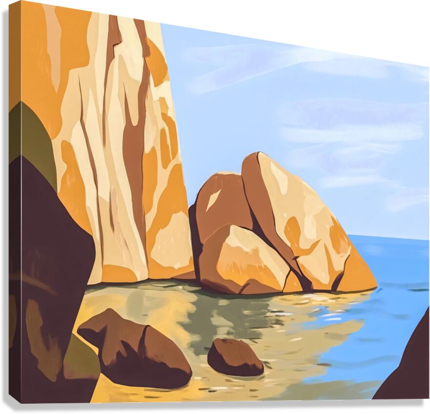 Rocky Cove Canvas Print
