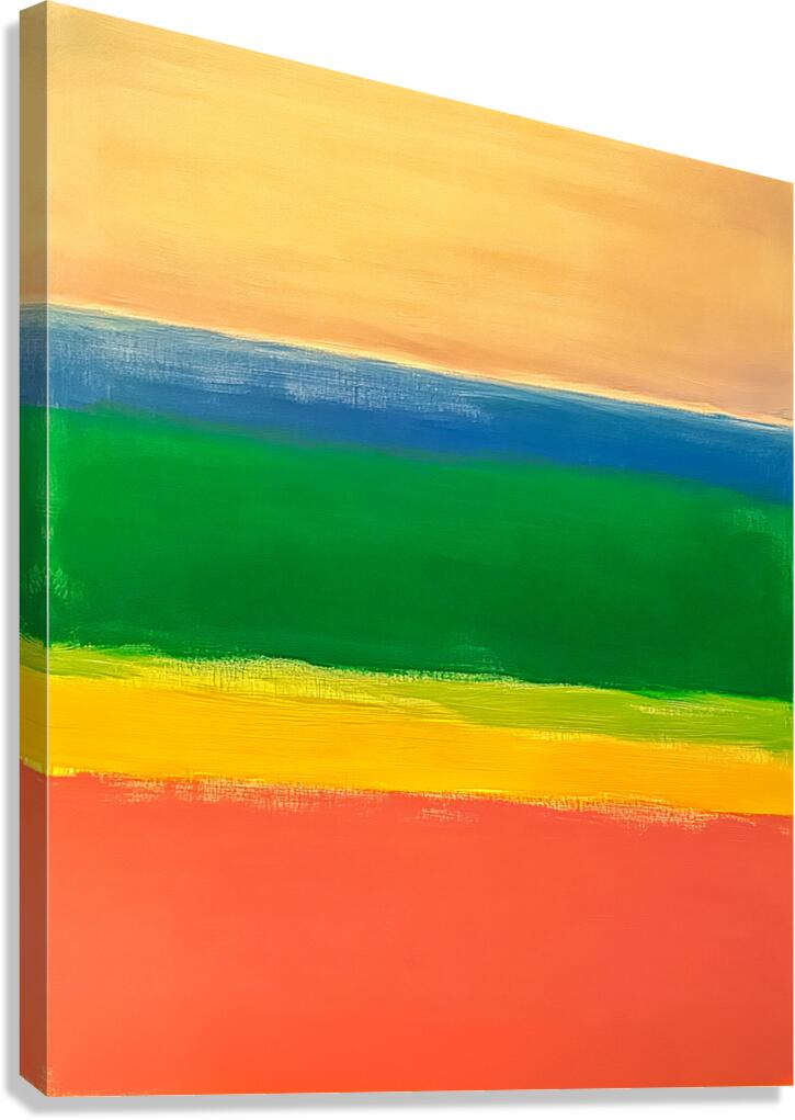 Land Sea and Sky Abstract Canvas Print