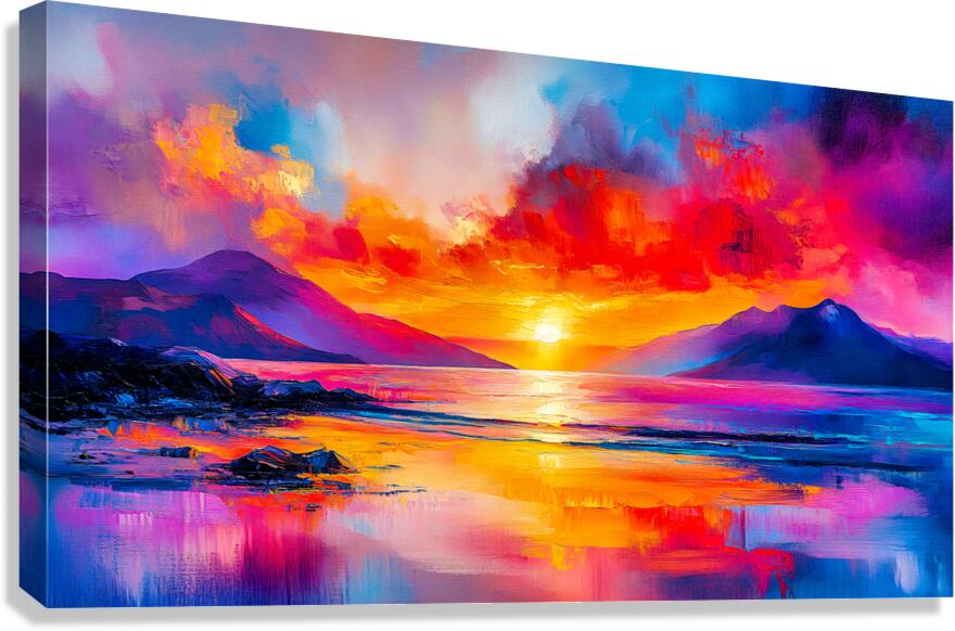 Fiery Ascent Canvas Print