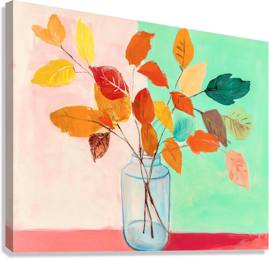 Leaf Arrangement Canvas Print