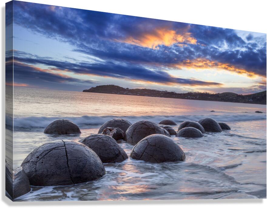 Moeraki Boulders New Zealand Canvas Print