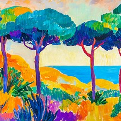 Landscape with Trees