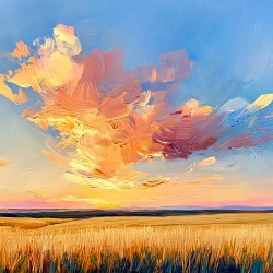 Last Light Over the Plain