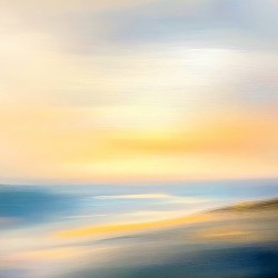 Simple Abstract Pastel Landscape