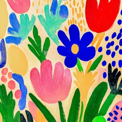 Bright Abstract Flowers