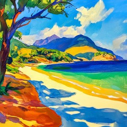 A Quiet Beach in the Sun