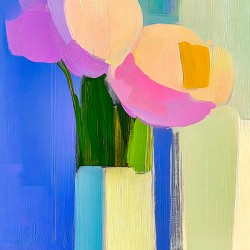 Purple Flowers Vivid