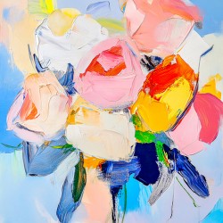 Roses Abstract Bouquet