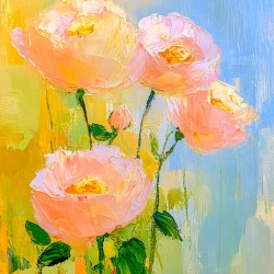 Abstract Pink Poppies