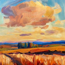 Landscape in Warm Neutral Tones