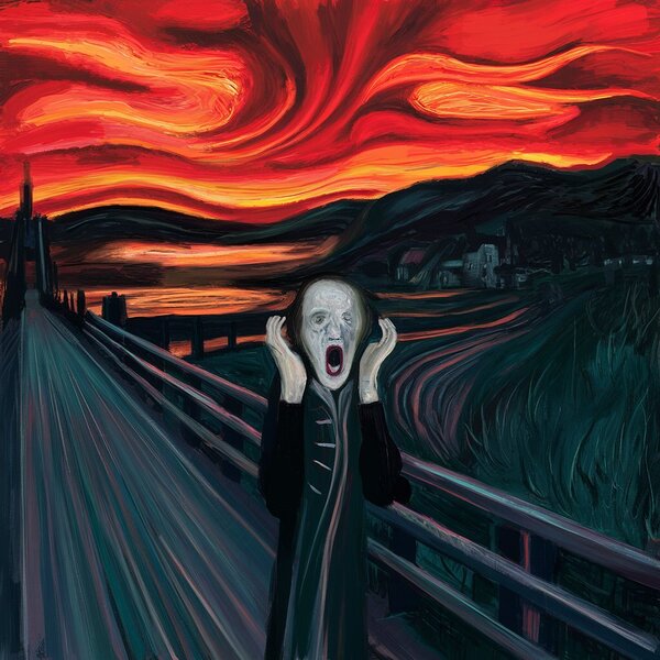The Scream painting  Print