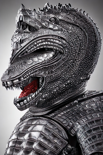 Knight Crocodile by sepsis13