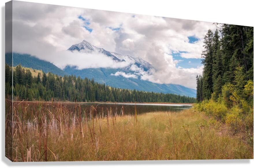 Calm Mountain View Canvas Print