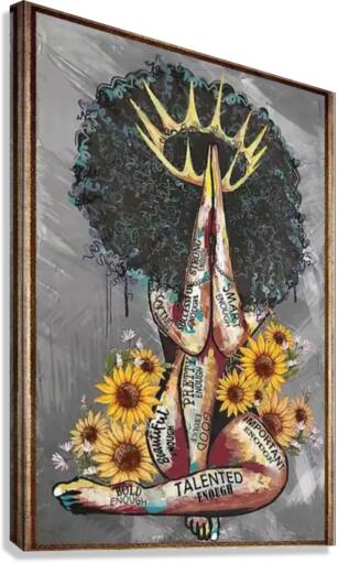 THE AFRO QUEEN  Canvas Print