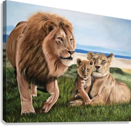 Lions Canvas Print