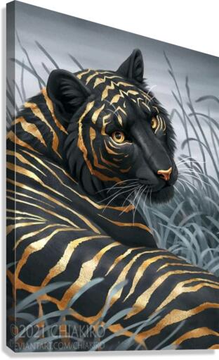 Black Tiger Canvas Print
