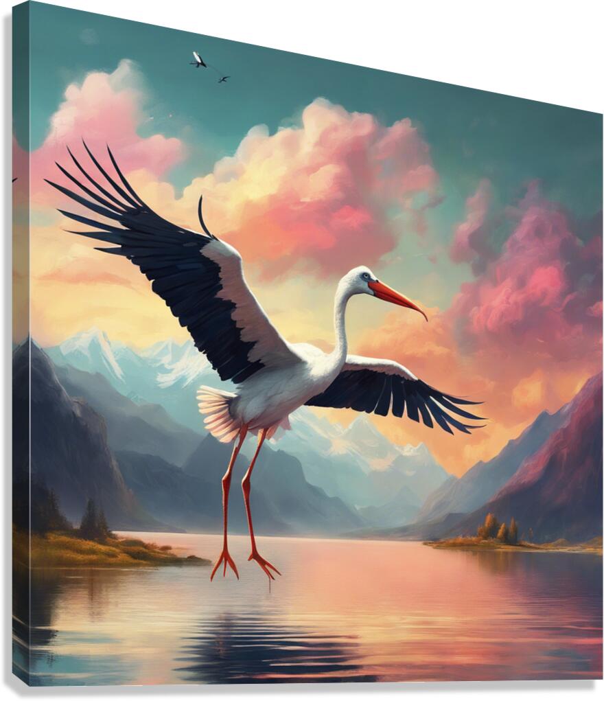 Stork Canvas Print