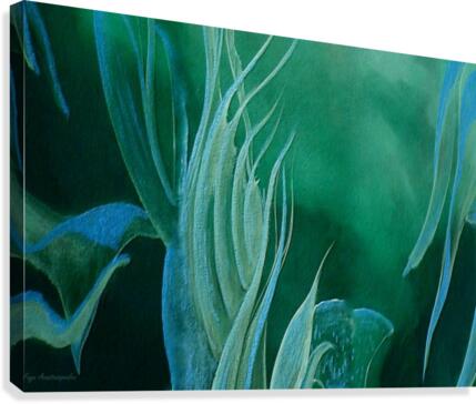 Teal Melody Canvas Print