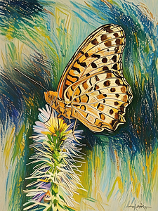 ArtXcl 193 butterfly-photo-oil-paint-style