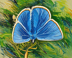 ArtXcl 197 butterfly photo oil paint style