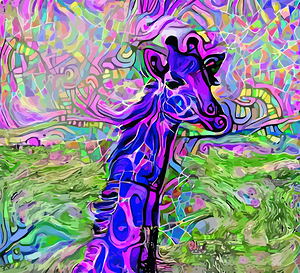 ArtXcl 217 giraffe abstract