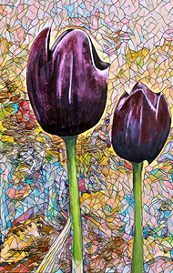 Arte 009 painted tulips