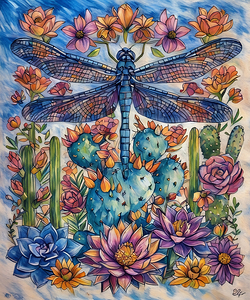 ArtXcl 216 dragonfly illustration