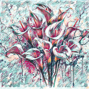 ArtXcl 126 Flowers Bouquet impressionist-style