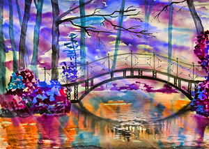 ArtXcl 161 The Bridge enhanced oil-painting
