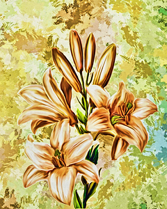 Arte 142 Flowers enhanced digitized style
