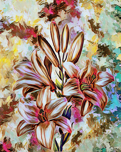 Arte 138 Flowers oil paint style