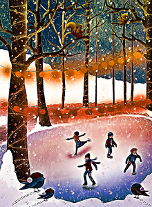 Arte 073 ice rink digitized drawing