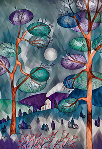 ArtXcl 101 native trees polyart