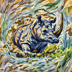 ArtXcl 039 rhino drawing 