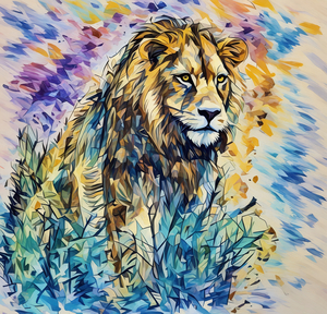 ArtXcl 043 lion drawing 