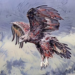 ArtXcl 032 Eagle flying photo art