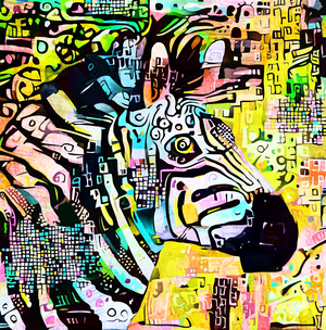 ArtXcl 036 zebra abstract