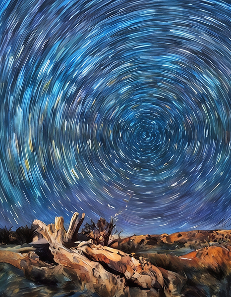 ArtXcl 226 astronomy photos sketched pastel styles Print