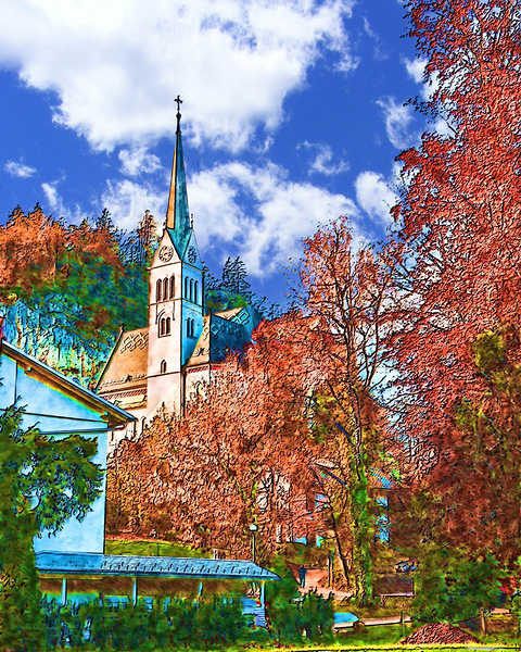 ArtXcl 180 church center digitized Print