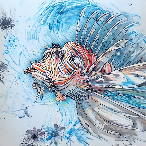 ArtXcl 205 Lion Fish photo  Print