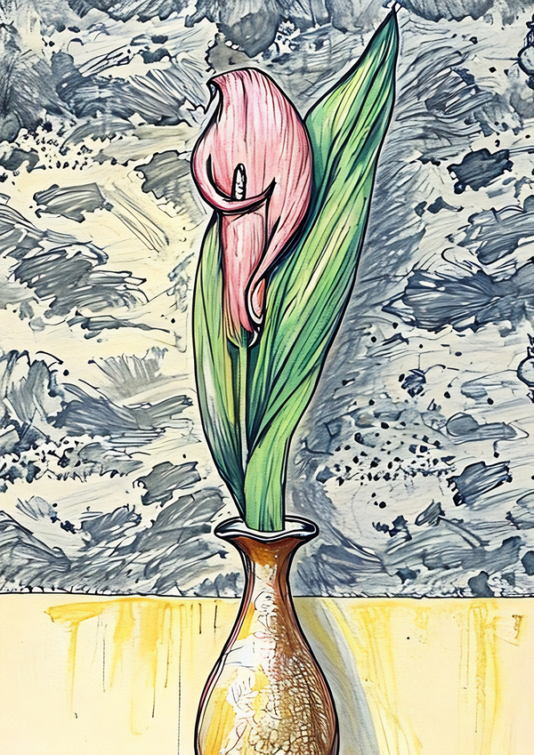 ArtXcl 207 Flower in vase  Print