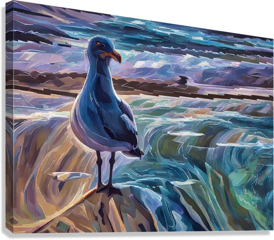 ArtXcl 175 seagull illustration  Canvas Print