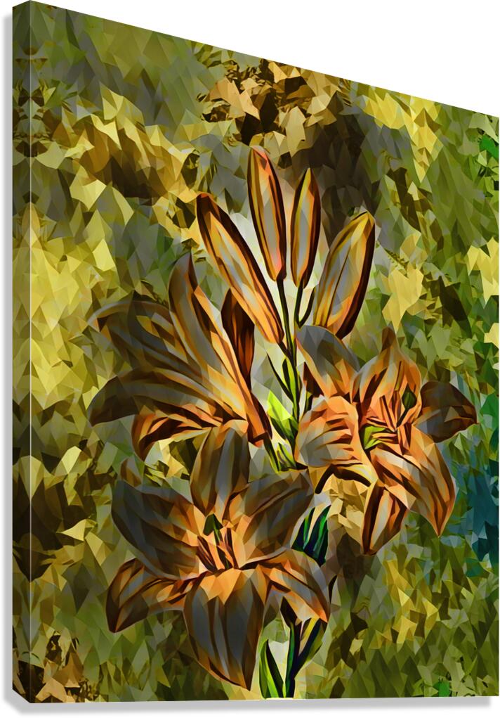 ArtXcl 140 Flowers oil polyart style Canvas Print