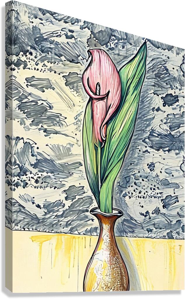 ArtXcl 207 Flower in vase  Canvas Print